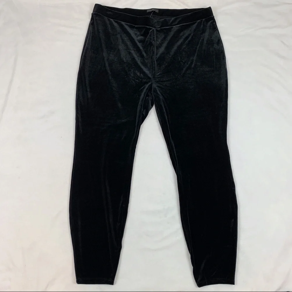 J Crew Stretch‎ Velvet Leggings high rise black